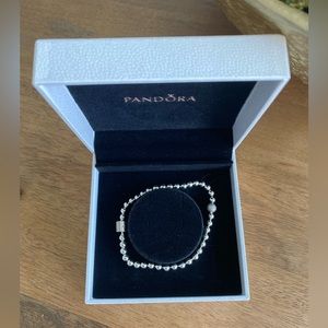 BRAND NEW IN BOX: Pandora Beads & Pavé Bracelet 7.5”